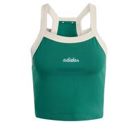 Adidas Débardeur Femme Seasonal Essentials Colorpop, graphisme brodé, Collegiate Green/White, L