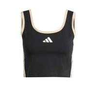 Adidas Sportswear Haut de sport Stadium beige clair, noir et blanc Taille M-L