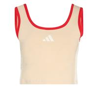ADIDAS SPORTSWEAR Haut de sport 'Stadium' beige / rouge / blanc, Taille XS