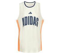 ADIDAS SPORTSWEAR Haut de sport 'Stadium' bleu foncé / orange / blanc cassé, Taille S