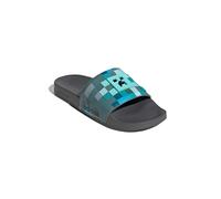 ADIDAS SPORTSWEAR Mule 'ADILETTE - MINECRAFT' turquoise / bleu ciel / anthracite / vert, Taille 42