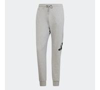 adidas Herren Essentials BIG Logo French Terry Pant, Medium Grey Heather/Black, S