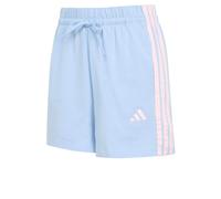 Adidas Short Femme Essentials 3-Stripes en coton Bleu clair / Rose Taille L