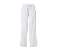 adidas Femme Essentials Small Logo Feel Cozy Open Hem Pants, Light Grey Heather/White, S
