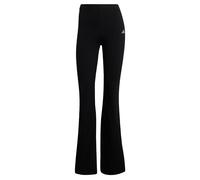 adidas Damen ESSENTIALS SMALL LOGO FLARED LEGGINGS, Black/White, XXS