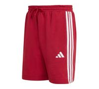adidas Herren Essential Three Stripes French Terry Short, Active Maroon/White, M