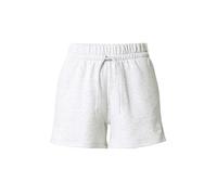 adidas Femme Essentials Small Logo Feel Cozy Shorts, Light Grey Heather/White, M