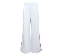 adidas Damen Seasonal Essentials Colorpop Pants with Embroidered Graphic, Light Grey Heather/Active Maroon, XXL