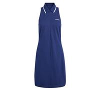 adidas Damen Seasonal Essentials Colorpop Dress with Embroidered Graphic, Dark Blue/White, XXL