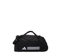 adidas Mixte Essentials 3-Stripes Duffel Bag, Black/White, L
