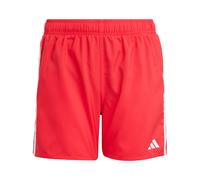 Adidas 3 Stripes Swimming Shorts Rouge 9-10 Years Garçons