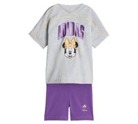 ADIDAS SPORTSWEAR Survêtement 'Adidas x Disney Minnie Maus' gris chiné / violet / orange clair / noir, Taille 86