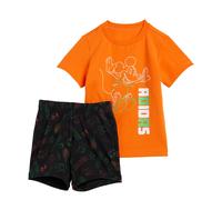 ADIDAS SPORTSWEAR Survêtement 'Disney Mickey Mouse' vert clair / orange / noir / blanc, Taille 92