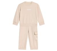 ADIDAS SPORTSWEAR Survêtement 'Essentials' beige / blanc, Taille 74