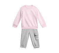 Adidas Essentials Joggers Fleece Set Gris,Rose 12-18 Months Enfants