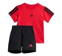 ADIDAS SPORTSWEAR Survêtement 'Essentials Tee Set' rouge / noir, Taille 92