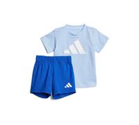 adidas Unisex Baby ESSENTIALS BIG LOGO T-SHIRT SET, glow blue/white, 6-9 Months