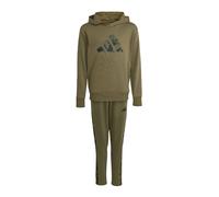 adidas Unisex Kinder SEASONALS CAMO TRACKSUIT, olive strata/black, 7-8 Years