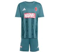 ADIDAS SPORTSWEAR Survêtement 'Marvel Spider-Man' pétrole / jade / canneberge / blanc, Taille 140