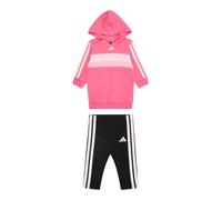 adidas SEASONAL ESSENTIALS TIBERIO 3 STRIPES FLEECE LEGGINGS SET, Survêtement Bébé fille, pink fusion/white,