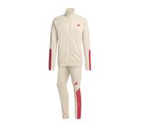 Survêtement adidas Stadium 3 bandes beige rouge - L