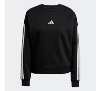 ADIDAS SPORTSWEAR Sweat de sport 'Essentials 3-Stripes Fleece' noir / blanc, Taille M-L