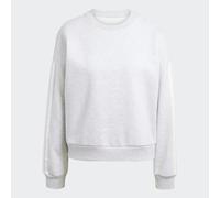 Adidas Essentials 3 Stripes Fleece Sweatshirt Gris M Femme