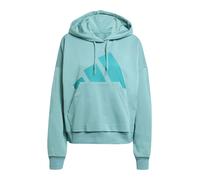 adidas Femme Essentials BIG Logo French Terry Loose Hoodie, Powder Teal, S