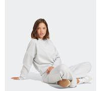 Adidas Sweatshirt femme Essentials Small Logo Feel Cozy Relaxed Fit gris chiné clair/blanc XS