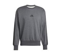 Adidas Sweatshirt Homme Essential Three Stripes Molleton gris chiné / noir Taille L