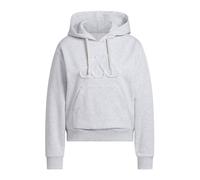 Sweat-shirt à capuche imprimé grand logo à volants basique de saison Light Grey Heather L