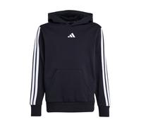adidas Unisex Kinder Essentials 3 Stripes Hoodie, Black/White, 15-16 Years