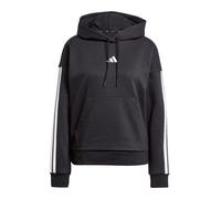 Adidas Sweat à capuche Essentials 3-Stripes Fleece Noir/Blanc Taille S Femme