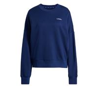 adidas Damen Seasonal Essentials Colorpop Sweatshirt with Embroidered Graphic, Dark Blue/White, M