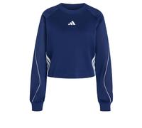 adidas Femme Stadium 3 Stripes Crew Sweatshirt, Dark Blue, XXL