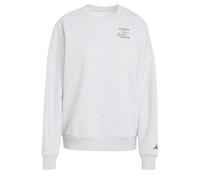 ADIDAS SPORTSWEAR Sweat de sport 'Studio' gris chiné / rouge, Taille M