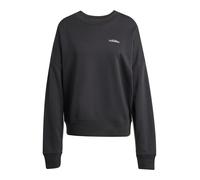 adidas Damen Seasonal Essentials Colorpop Sweatshirt with Embroidered Graphic, Black/Off White, XS