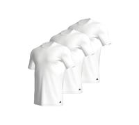 Adidas Underwear Active Core Cotton Short Sleeve Base Layer 3 Units Blanc 2XL Homme