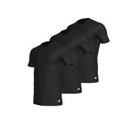 adidas Lot de 3 t-Shirts à col Rond pour Homme - Active Core - en Coton - Couche de Base, Noir 4am012, M