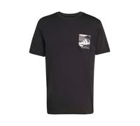 Adidas Camo Woven Pocket Graphic Short Sleeve T-shirt Noir XS / Regular Homme