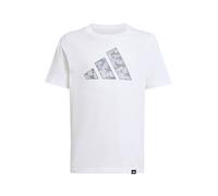ADIDAS SPORTSWEAR T-Shirt fonctionnel 'Camo Graphic Tee' gris / gris clair / noir / blanc, Taille 128