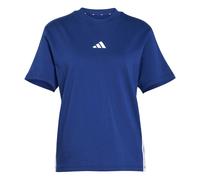 Adidas Essentials 3 Stripes Cotton Short Sleeve T-shirt Bleu M Femme