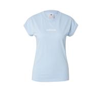 Adidas T-shirt Essentials Linear Cotton Femme Glow Bleu/Blanc Taille L