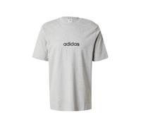 Adidas T-shirt Homme Essentials Linear en jersey simple – gris chiné moyen/noir – Taille M