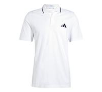 Adidas Polo Essentials Piqué 3 Stripes manches courtes blanc pur - M