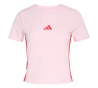 Adidas Essentials 3 Stripes Slim Baby Short Sleeve T-shirt Rose S Femme