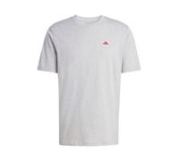 ADIDAS SPORTSWEAR T-Shirt fonctionnel gris chiné / rouge / blanc, Taille S