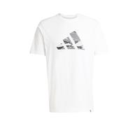 ADIDAS SPORTSWEAR T-Shirt fonctionnel gris / noir / blanc, Taille S