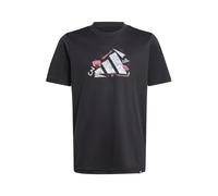 ADIDAS SPORTSWEAR T-Shirt fonctionnel gris / rouge sang / noir / blanc cassé, Taille 152