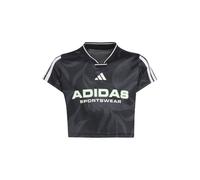 ADIDAS SPORTSWEAR T-Shirt fonctionnel 'Hot' anthracite / pomme / noir / blanc, Taille 128